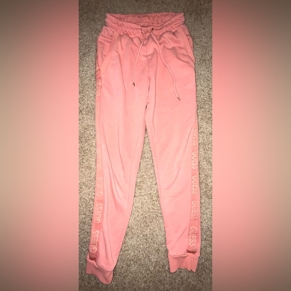 Guess Women’s Coral Drawstring Jogger Pants Size XS